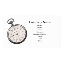 Pocket Watch Business Cards