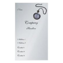 Pocket Watch Profile Card Business Card