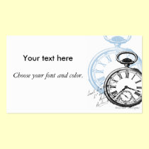 Pocket Watch Timepiece Business Cards business cards