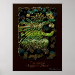 "POCOQUATYL, Juggler of Stars" Mayan God Art Print