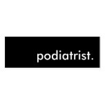 podiatrist. business card