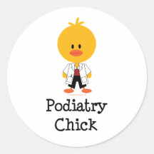 Podiatry Chick Stickers
