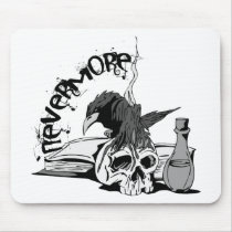 Poe Nevermore Raven Skull & Book