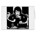 Poe Portrait Greeting Card