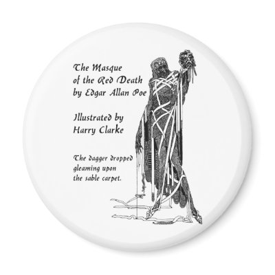 Poe: Red Death Fridge Magnets by gg_clarke_poe2