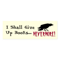 Poe-tic Bookmark Business Card