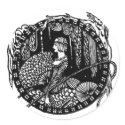 Poe Vignette 8 Round Stickers
