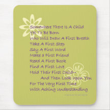 Poem for New Parents Mousepad (Mod)