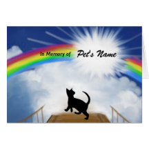 Poème commémoratif de pont en arc-en-ciel pour des carte de vœux