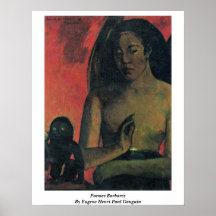 Poemes Barbares By Eugene Henri Paul Gauguin Print