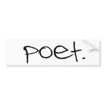 Poet Bumper Stickers