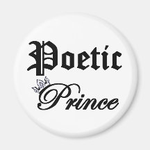 Poetic Prince Fridge Magnets