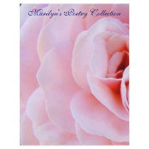 Poetry Collection Paper Pink Rose Flower Spiral