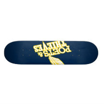 Poets and Thieves "The Name" Navy Custom Skateboard