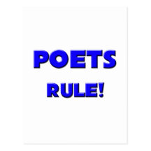 Poets Rule! Postcards