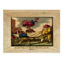 Poinçon et carte postale du plat XIV d'image de Ju