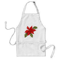 Poinsettia Christmas Aprons