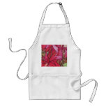 Poinsettia Christmas Holiday Apron Alphonse Mucha