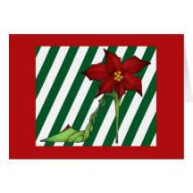 Poinsettia Christmas Shoe Card