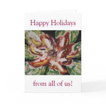 Poinsettia Fine Art Happy Holidays cards