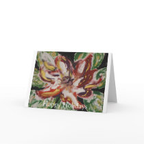 Poinsettia Fine Art Happy Holidays cards