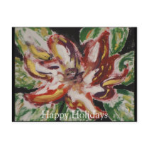 Poinsettia Fine Art Happy Holidays postcards