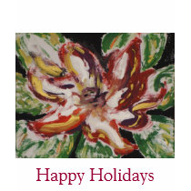 Poinsettia Fine Art Happy Holidays t-shirts