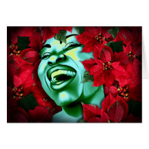 Poinsettia Heaven Greeting Cards