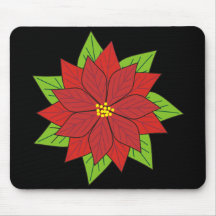 Poinsettia Mouse Mat