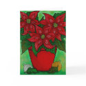 "Poinsettia Time" Christmas Card