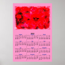 POINSETTIA WASH 2012 Calendar Poster