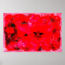 POINSETTIA WASH Poster