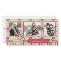 Poinsettias Photo Card Trio