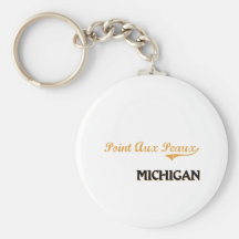 Point Aux Peaux Michigan Classic Key Chain