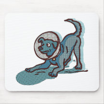Point de chien d'abat-jour grand tapis de souris