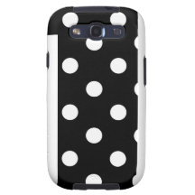 Point de polka le noir et blanc étuis samsung galaxy s3