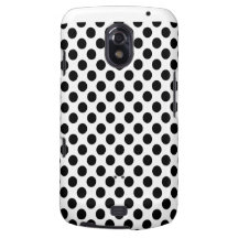 Point de polka noir sur le blanc (grand) coque samsung galaxy nexus