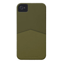 Point foncé de texture de vert olive coques Case-Mate iPhone 4