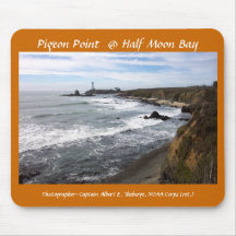 Point @ Half Moon Bay de pigeon de Mousepad Tapis De Souris