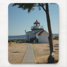 Point No Point Lighthouse Mouse Pads