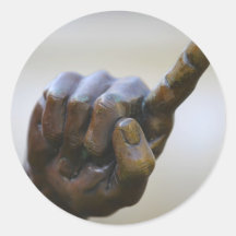 Point Round Sticker