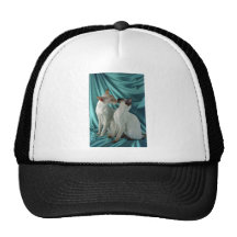 Point siamois et rouge et point de joint casquette de camionneur