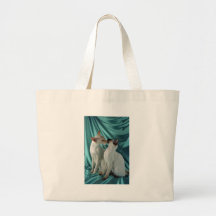 Point siamois et rouge et point de joint sac de toile