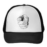 Pointage du chapeau de doigt casquettes de camionneur