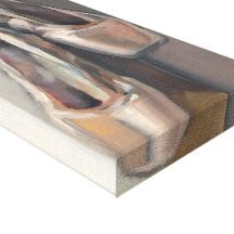 Pointe shoes canvas prints
