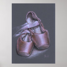 Pointe shoes print
