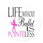 Pointeless Round Sticker
