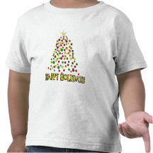 Pointillism Style Christmas Tree Products T Shirt