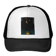 POINTING DOWN TRUCKER HAT