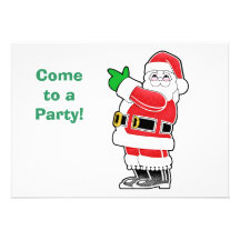 Pointing Santa Claus Custom Announcements